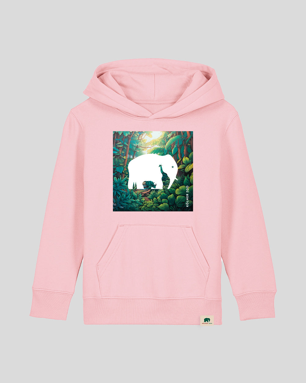Kinder Hoodie Logo Dschungel