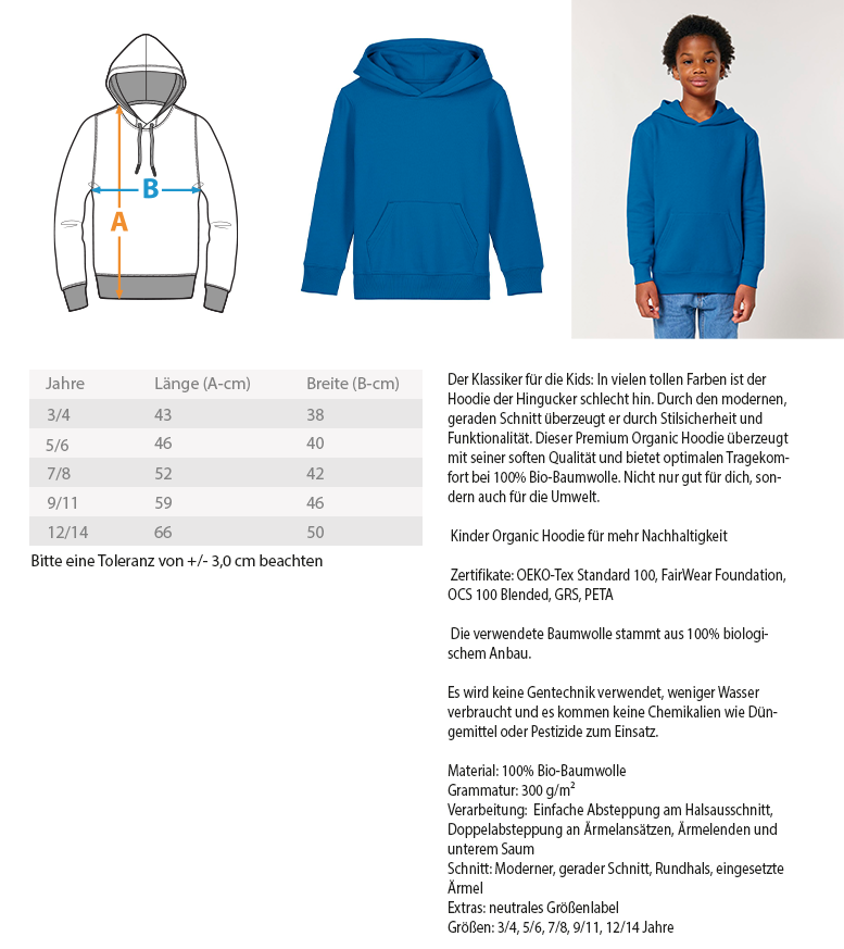 Kinder Hoodie Logo Dschungel